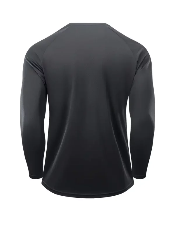 Sudadera de manga larga con cuello redondo para hombre